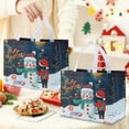 thumbnail image 1 of Lunxisen 10 Pcs Christmas Tote Bags, Xmas Non Woven Gift Reusable Grocery Shopping Bags With Handles for Kids Holiday Gifts Wrapping Supplies(25*32*17cm), 1 of 8