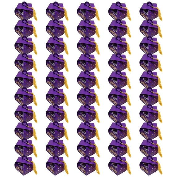 Lunxisen 150 Pcs Graduation Candy Box Doctoral Hat Gift Set for Graduation Party Favors Commencement Celebration Supplies