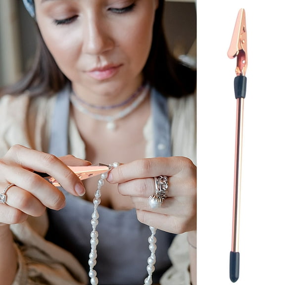 Lunxisen 2 Pcs Bracelet Helper Tool with Hook Fastener Helper Tool for Bracelet, Necklace, Jewelry, Watch Clip, Clasp Helper Portable