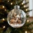 thumbnail image 1 of Lunxisen 2 Pcs Christmas Farmhouse Rustic Ornaments Set for Christmas Tree Decorations Hanging Reindeer Tree Ornaments Round Christmas Tree Decorations Gift Tags, 1 of 8