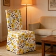 thumbnail image 1 of Lunxisen 2 Pcs Dining Room Chair Covers, Stretch Printed Chair Slipcovers Super Fit Removable Washable Kitchen Chair Protector Cover for Dining Room, Hotel, Ceremony, 1 of 8