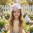 thumbnail image 1 of Lunxisen 2 Pcs Easter Bunny Ears Hat Fluffy Cute Performance Party Decoration Cosplay Costume Accessory, 1 of 9