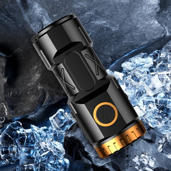 Lunxisen 2 Pcs Magnetic Clip Flashlight Hands Free Bright Light for Camping Hiking Emergency Portable Rechargeable LED Work Light