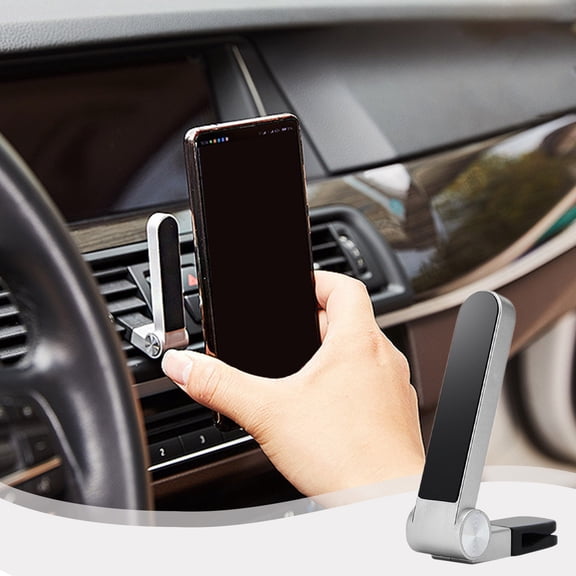 Lunxisen 2 Pcs Mobile Phone Navigation Magnetic Bracket,Rotatable Car Phone Mount, Magnetic Navigation Bracket for Any Smartphone