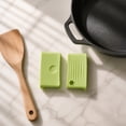 thumbnail image 1 of Lunxisen 2 Pcs Silicone Pot Handle Covers Heat Resistant Pan Grip Sleeves Reusable Non-Scald Handle Protector for Kitchen Frying Skillet Cookware(8.2*4.5cm), 1 of 9