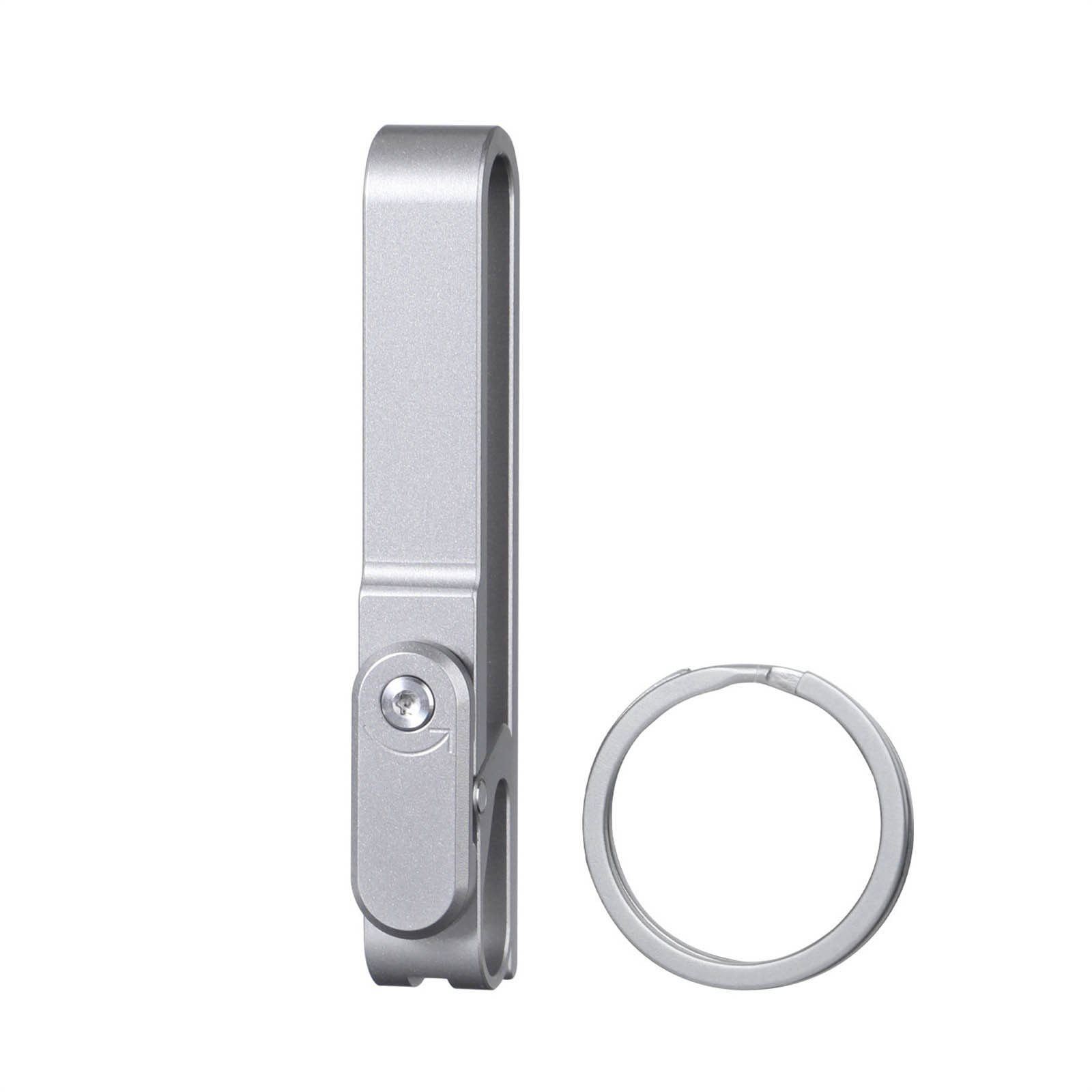 Lunxisen 2 Pcs Titanium Belt Loop Keychain Clip Double Side Quick ...