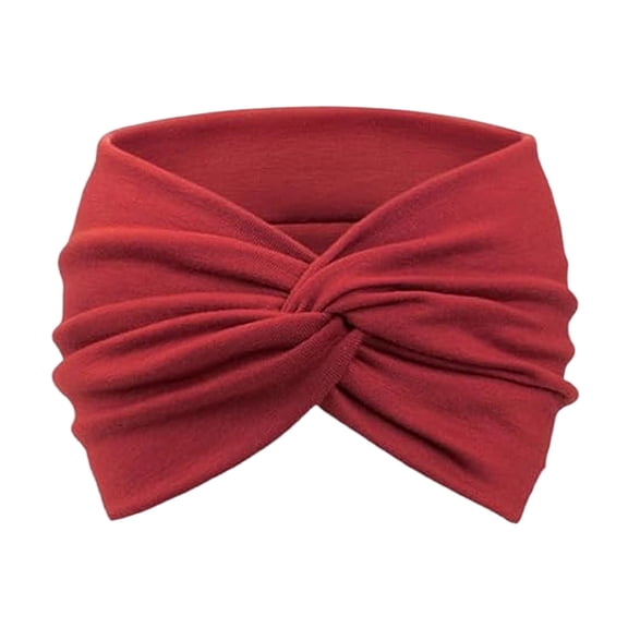 Lunxisen 2 Pcs Turban Headbands for Women Wide Vintage Head Wraps Knotted Cute Hair Band Accessories