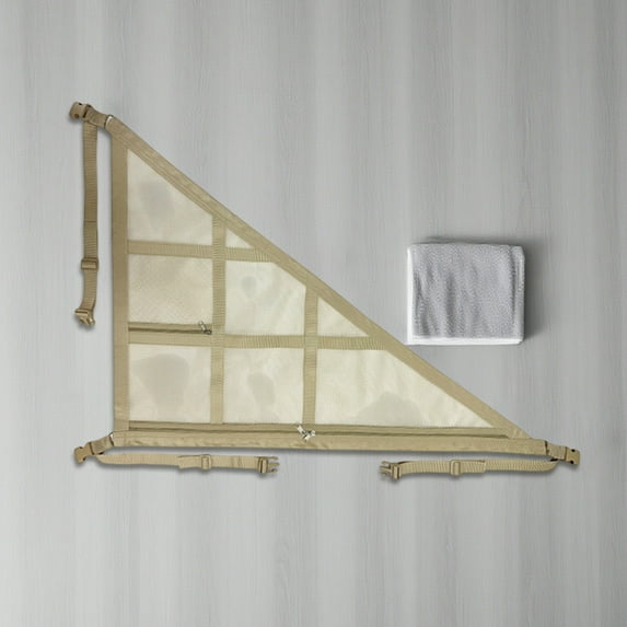 Lunxisen 2 Pcs Upgrade Car Ceiling Cargo Net Pocket,Double-Layer Car Roof Storage Organizer,Overhead Net for Truck,Van Camping,Travel Road Trips(80*53cm)