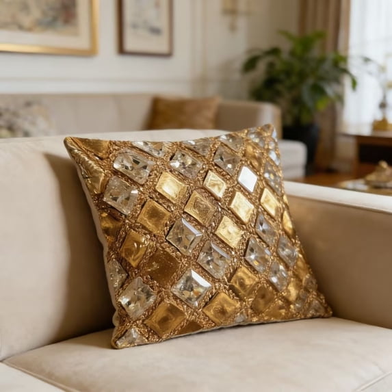 Lunxisen 2 Pcs Velvet Decorative Pillow Cover Soft Plush Cushion Case for Sofa Bed Living Room Home Decor Accent Throw Pillow