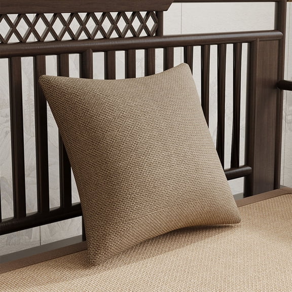 Lunxisen 2 pcs Soft Textured Throw Decorative Pillow Covers Cushion Cover Cozy Farmhouse Pillow Case with Zipper for Couch Bedroom Living Room.