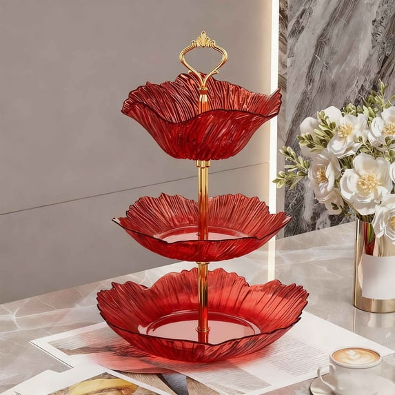Lunxisen 3 Pcs Candy Display Plates,Fruit Bowl,Dried fruit trayCandy Display Plates,fruit Fruit Bowl Light Luxury Coffee Table Fruit Plate Living Room Home