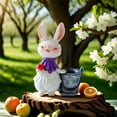 thumbnail image 1 of Lunxisen 3 Pcs Easter Resin Garden Rabbit Statue Outdoor Decor Handmade Figurine for Spring Home Patio Yard Ornament, 1 of 9