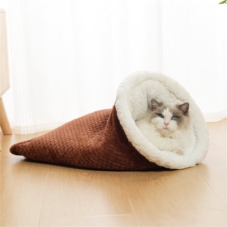 Lunxisen 3 Pcs The Pet Cats Sleeping Bag To Keep Warm And The sized Dog Kennel Cats Bed Pet Kennel.