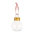 thumbnail image 1 of Lunxisen 36 Pcs Bulb Ball Shaped Bottles with Lids, Xmas Spherical Drink Bottles, Plastic Christmas Fillable Ornaments DIY Candy Jars for Holiday Festive Gatherings(50ml), 1 of 8