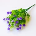 thumbnail image 1 of Lunxisen 4 Pcs Artificial Outdoor Flowers Fake Green Shrubs Garden Porch Decoration UV Resistant Faux Plants, 1 of 9