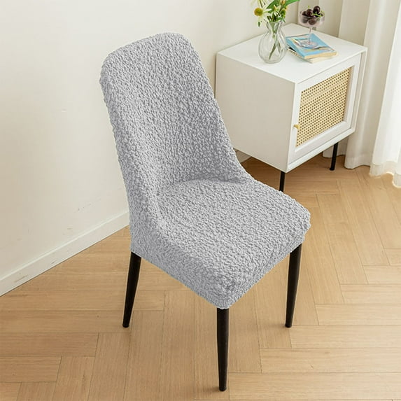 Lunxisen 4 Pcs Chair Covers for Dining Chairs Covers Removable Dining Room Chair Covers with Skirt Chair Slipcovers Washable Chair Protector for Kitchen Wedding Party Banquet