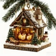 thumbnail image 1 of Lunxisen 4 Pcs Chicken Farm Acrylic Ornament, Custom Famer Christmas Keepsake, Gift Idea for Farmers or Chicken Lovers, Country Holiday Tree Decoration, 1 of 6