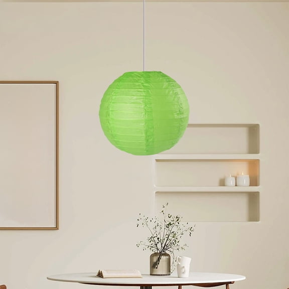 Lunxisen 4 Pcs Colorful Paper Lanterns Chinese Paper Hanging Decorations Ball Lanterns Lamps for Home Decor, Parties, and Weddings