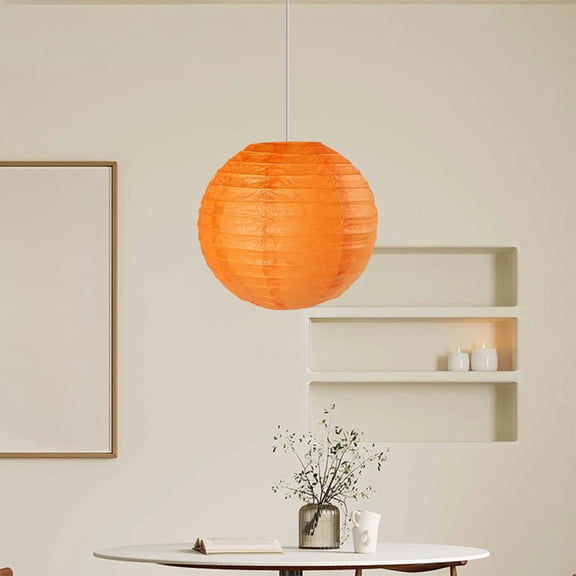 Lunxisen 4 Pcs Colorful Paper Lanterns Chinese Paper Hanging Decorations Ball Lanterns Lamps for Home Decor, Parties, and Weddings