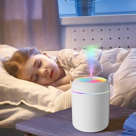 Lunxisen 4 Pcs Mini Humidifier, Quiet Ultrasonic Cool Mist, Bedroom Office Desktop, Portable USB Personal Humidifier, Small Air Humidifier for Home Travel