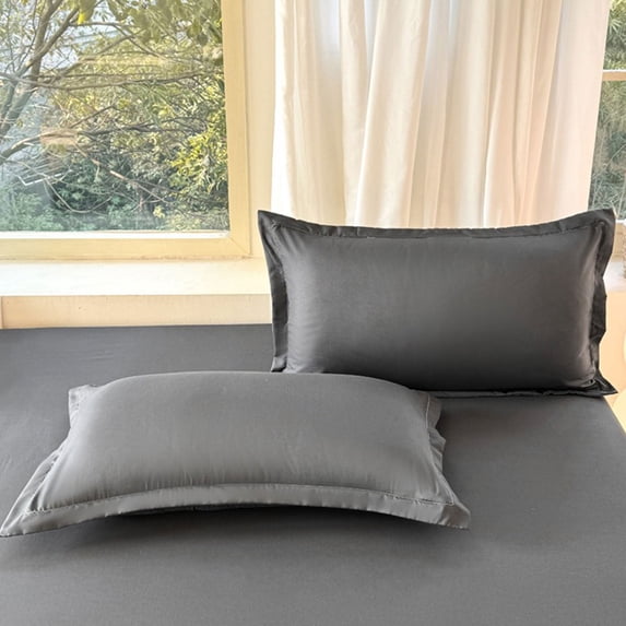 Lunxisen 4 Pcs Pillowcase Brushed Microfiber Pillowcases Soft, Wrinkle Free, Fade-Resistant, Stain Resistant, Pillowcases with Envelope Closure