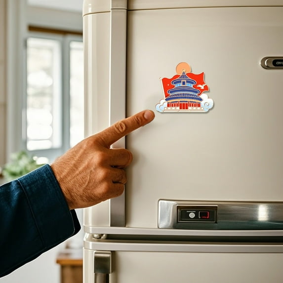 Lunxisen 4 Pcs Strong Magnetic Refrigerator Magnet Fridge Sticker,Fridge Magnets Decoration for Crafts,Strong Fridge Magnets for Kitchen, School.