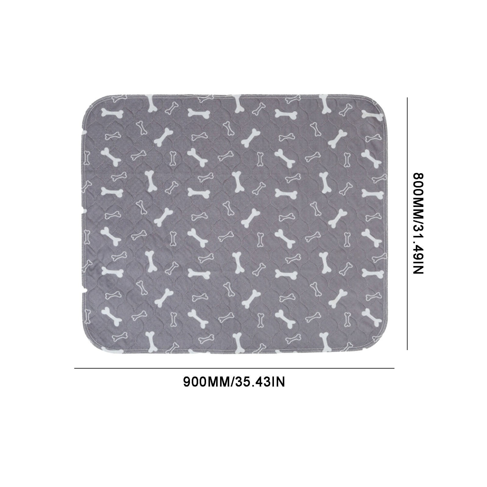 Lunxisen 4 Pcs Washable Pee Pads for Dogs and Cats, New Super Absorbent Reusable Dog Pads Pet Puppy Training Pads, Waterproof, Non-Slip and Leak-Proof Potty Pads(80*90cm)