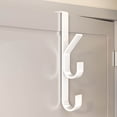 thumbnail image 1 of Lunxisen 4 pcs Home Over The Door Hooks - Vertical Hanging Coat Rack Punching-free, 1 of 8