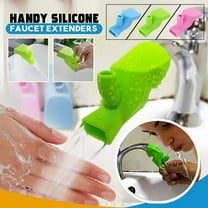 Lunxisen 4 pcs Safety Faucet Extender for Children Toddler Kids Hand Washing Baby Kids Hand Wash Helper Bathroom Faucet Extender