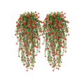 thumbnail image 1 of Lunxisen 6 Pcs Artificial Hanging Flowers Vines Chlorophytum Greenery Decor for Outdoor Garden Patio Wall Basket Home Decoration, 1 of 8