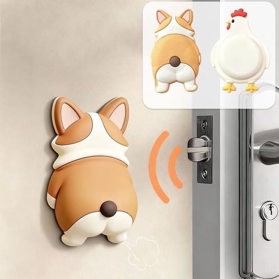 Lunxisen 6 Pcs Household Protective Wall Collision Sticker Silent Buffer for Door Refrigerator Handle