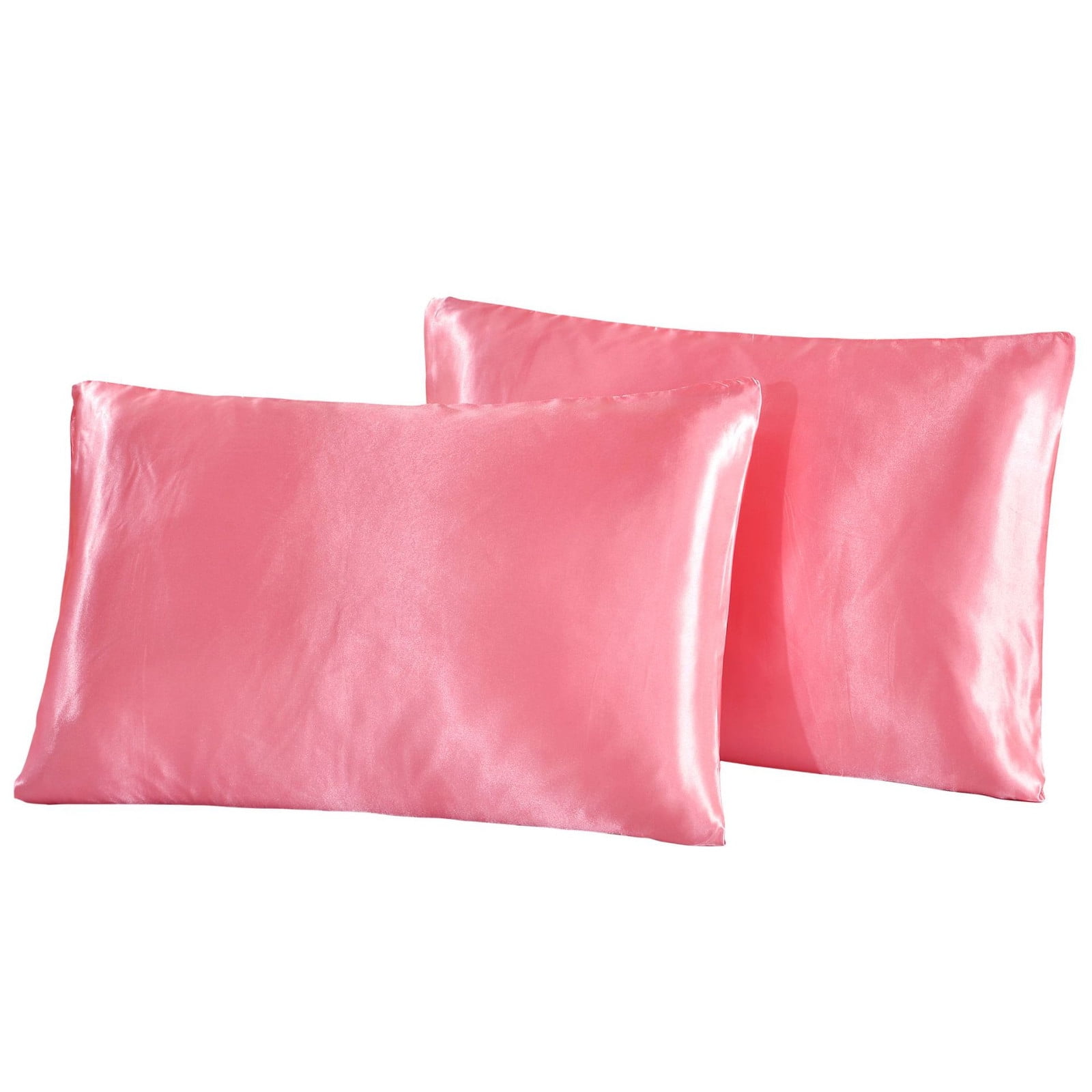 Lunxisen 6 Pcs Satin Pillowcase for Hair and Skin Queen Pillowcase with Envelope Closure, Similar to Silk Pillow Cases, Gifts for Women Men(20*36in)