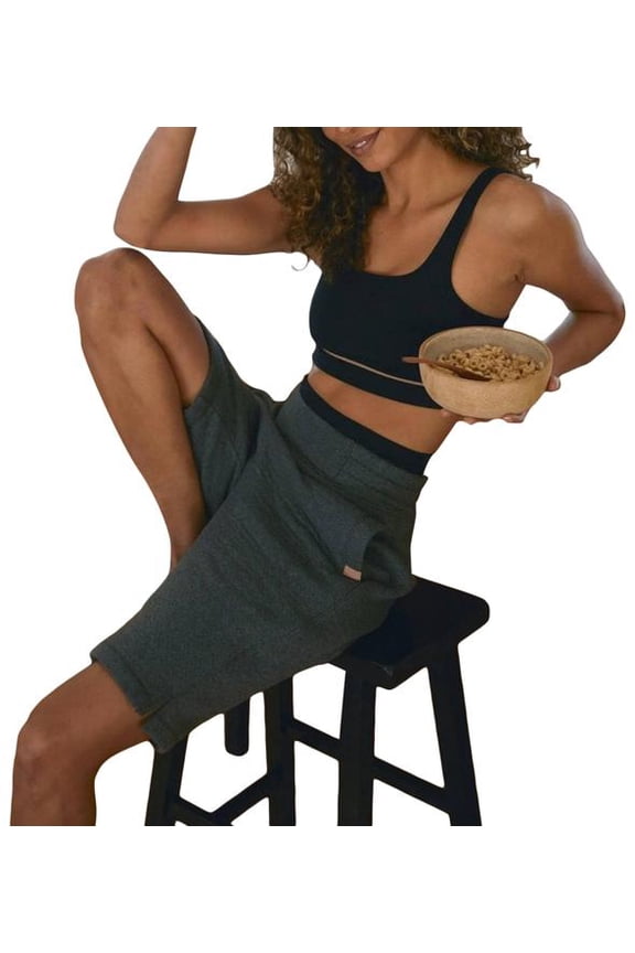 Women's Restore Double Faced Short, Dark Grey, Medium