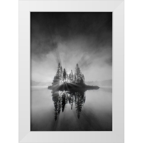 Luo, Donald 11x14 White Modern Wood Framed Museum Art Print Titled - Breaking Through