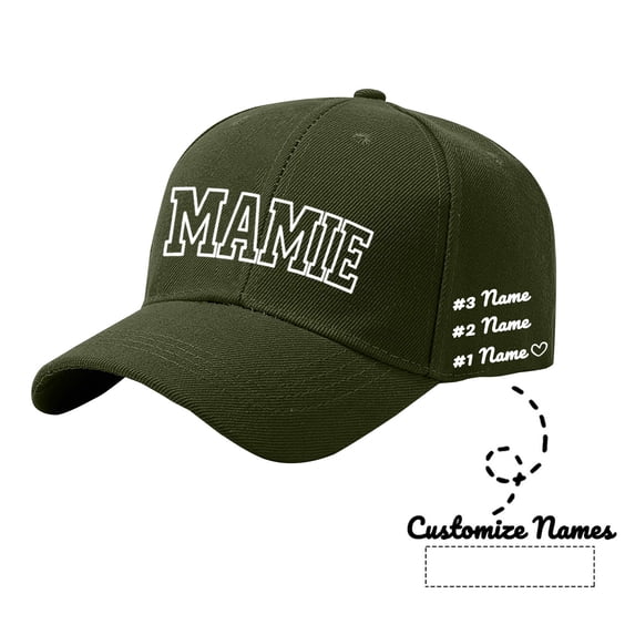 Luo Fashion DIY Personalized Custom Name Printed Baseball Cap Mother’s Day Birthday