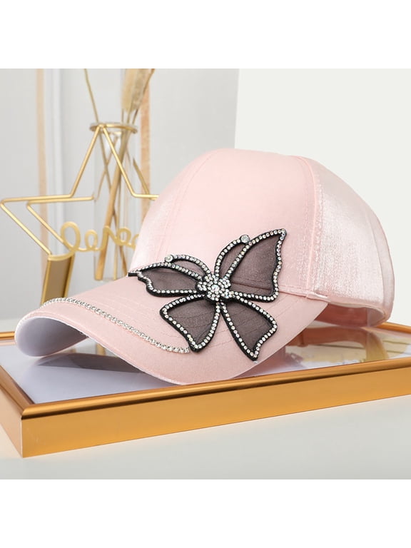 Mercerized Cotton Butterfly Sunshade Baseball Cap Women’s Outdoor Casual Hat