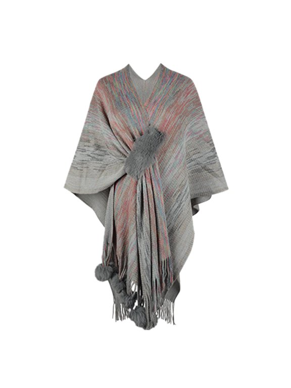 Plaid Fringe Scarf Thick Warm Winter Wrap Shawl for Women