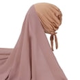thumbnail image 1 of Luo Fashion Solid Color Long Chiffon Hijab Scarf Women’s Muslim Head Wrap Shawl, 1 of 3