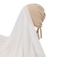thumbnail image 1 of Luo Fashion Solid Color Long Chiffon Hijab Scarf Women’s Muslim Head Wrap Shawl, 1 of 3