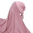 thumbnail image 1 of Luo Fashion Solid Color Long Chiffon Hijab Scarf Women’s Muslim Head Wrap Shawl, 1 of 3