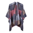 thumbnail image 1 of Luo Fashion Split Design Double-Sided Thickened Shawl Women's Fashion Warm Scarf, 1 of 2