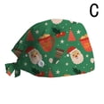 thumbnail image 1 of Luo Fashion Under $2 Unisex Holiday Print Scrub Cap with Buttons - Adjustable Medical Headwear, 1 of 4