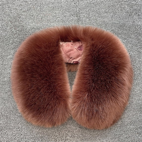 Luo Fashion Women’s Faux Fur Collar Scarf Plush Warm Neck Wrap Autumn Winter Comfort