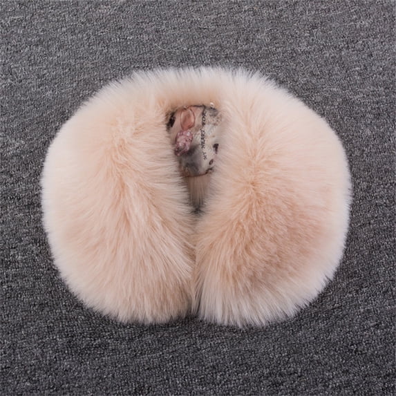 Luo Fashion Women’s Faux Fur Collar Scarf Plush Warm Neck Wrap Autumn Winter Comfort