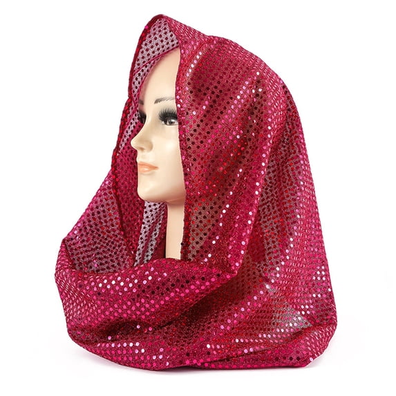 Luo Fashion Women's Lightweight Shimmer Head Wrap Scarf Breathable Turban Hijab