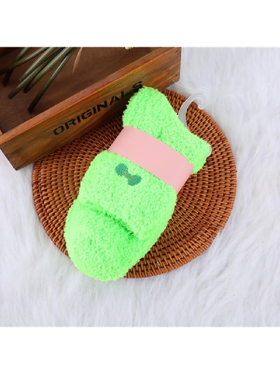 Women's Warm Cozy Ankle Socks Fuzzy Soft Winter Slipper Socks