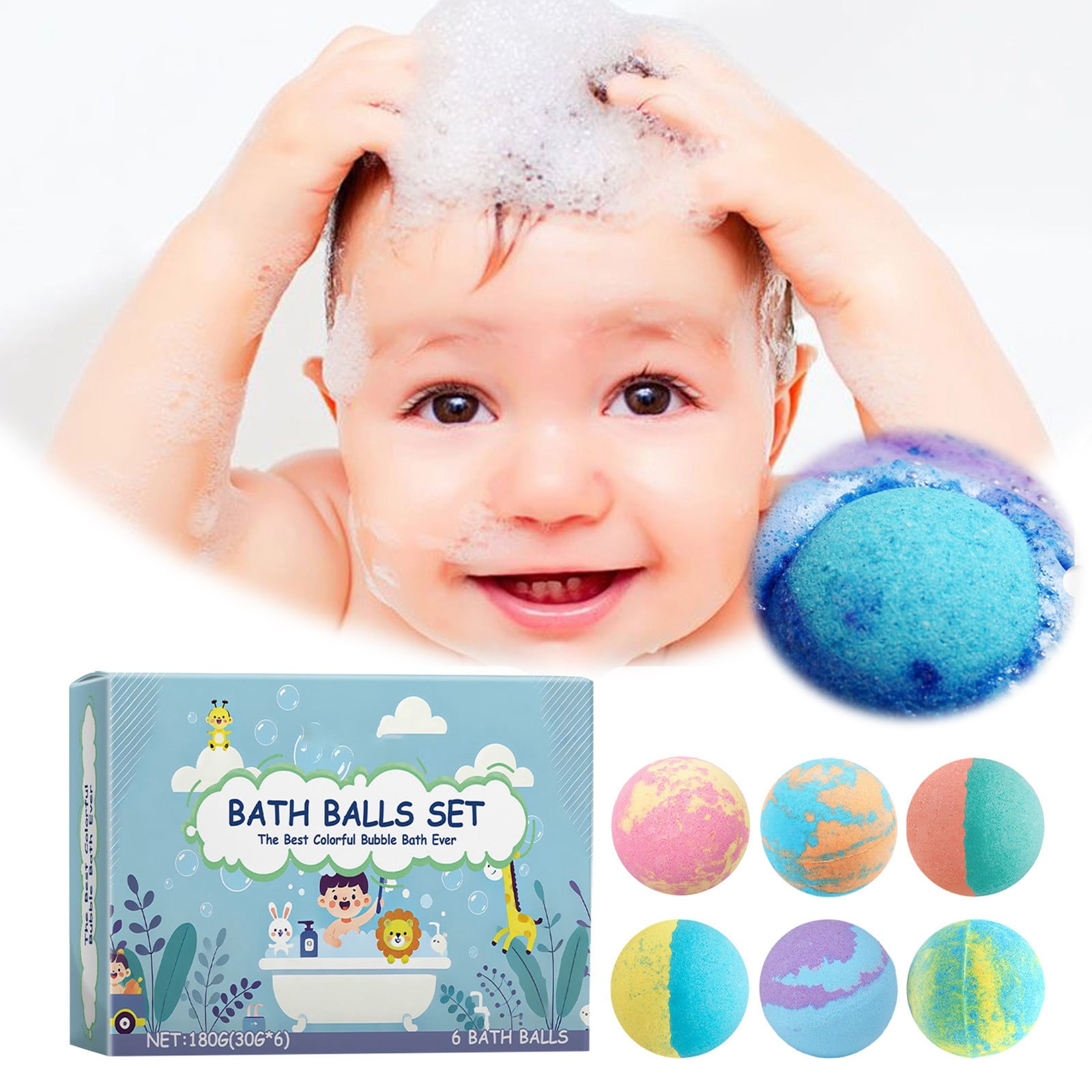 LuoYinDa Change Eye Color Children's Shower Moisturizing Bubble