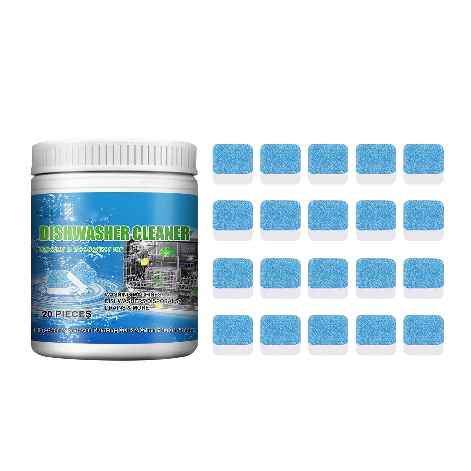 LuoYinDa Hair Removal Brush Dishwasher Cleaning Tablets 20 In A