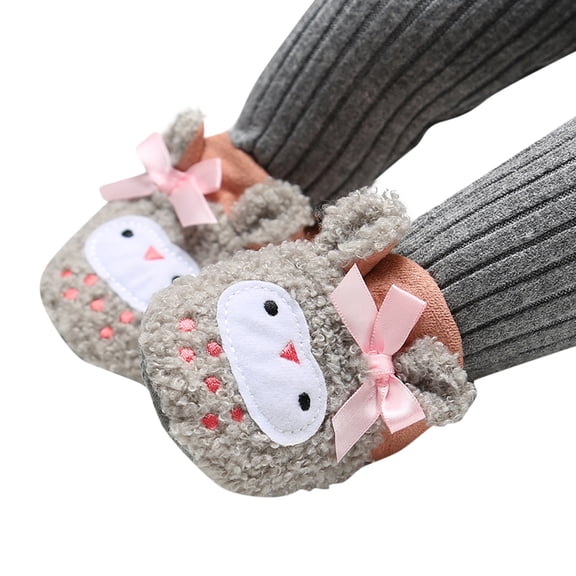 Luogg Baby Cartoon Shoes Plus Velvet Warm Boots Fashion Non Breathable Toddler Shoes Boots Boots Baby Hiking Boots Size 12-18 Months