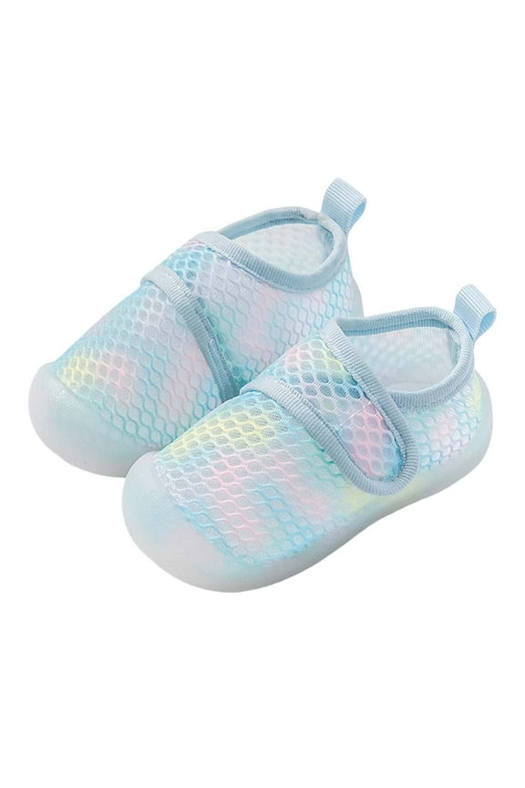 Baby Sneakers For First Soft Sole Infant Shoes Breathable Comfortable Toddler Shoes For Boys Girls Daily Casual Wear Size 4 Blue